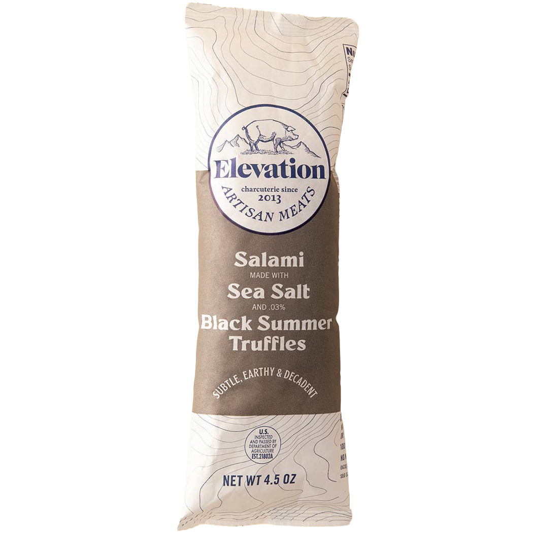 Elevation Meats Black Truffle Salami, Colorado