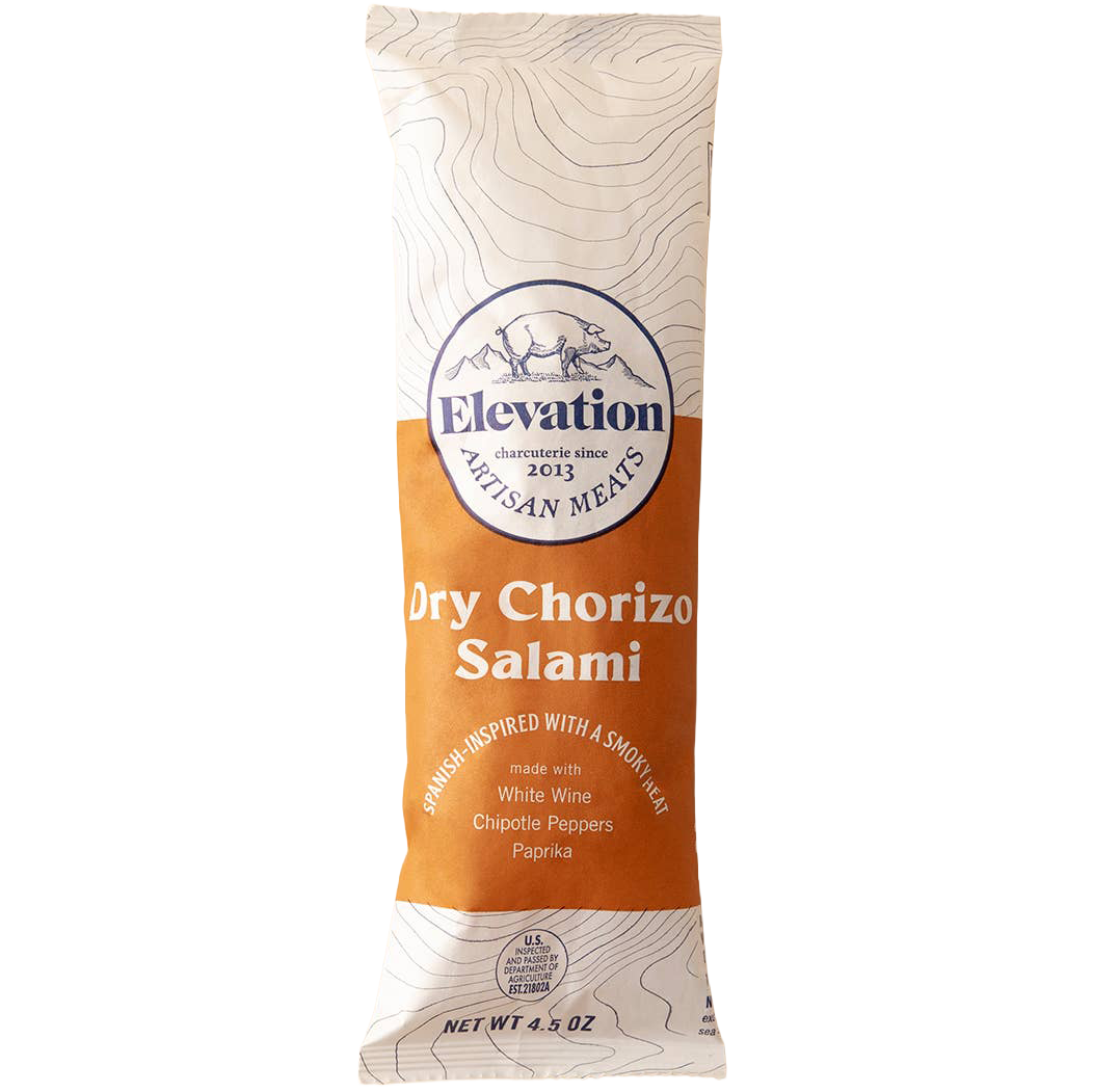 Elevation Meats Dry Chorizo Salami, Colorado
