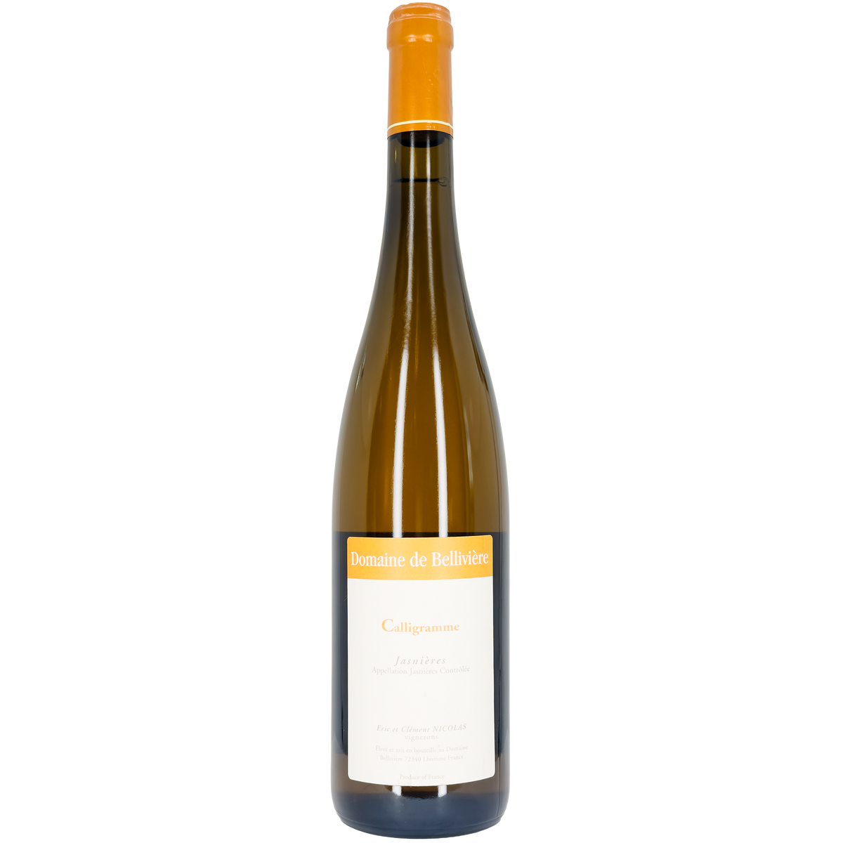 Eric Nicolas Domaine de Belliviere 'Calligramme' Jasnieres, Loire, France