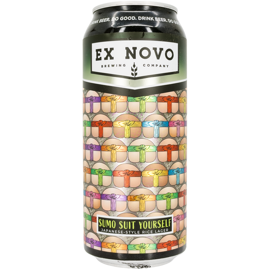 Ex Novo Brewing 'Sumo Suit Yourself' Japanese Style Rice Lager Beer, Oregon