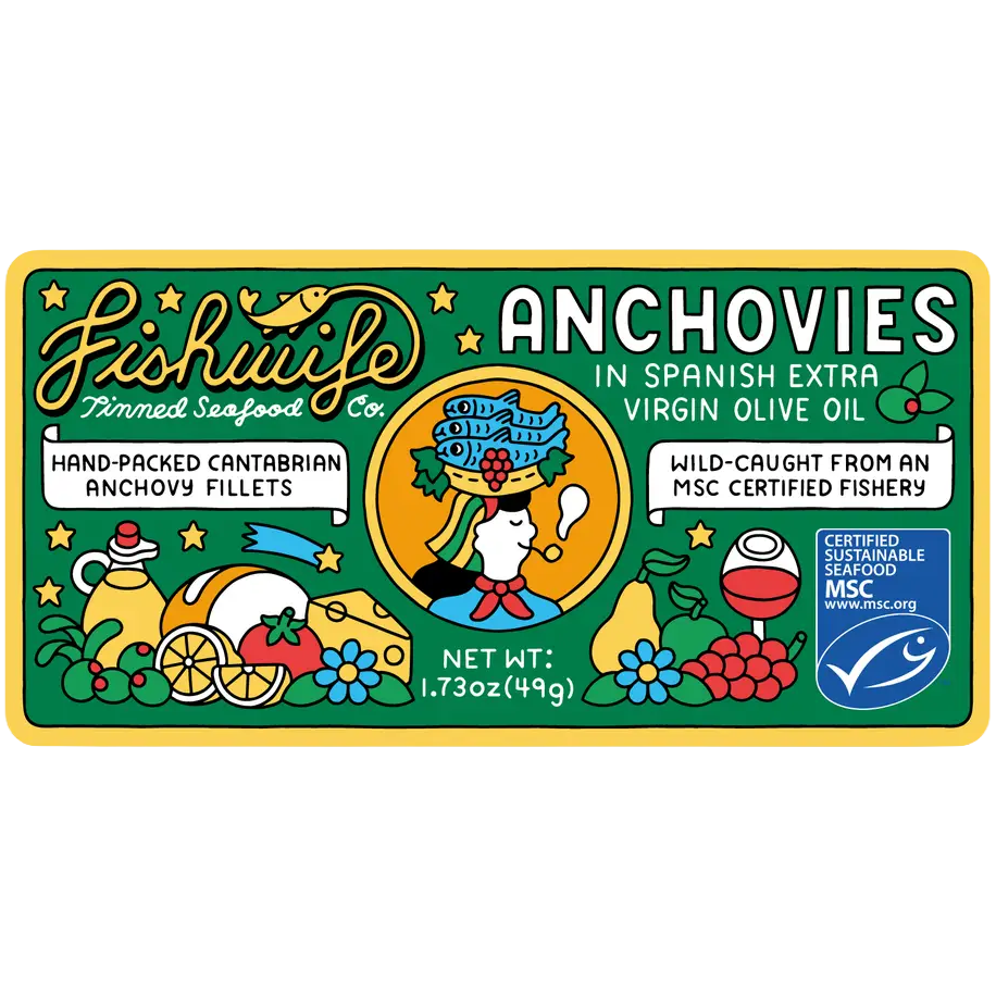 Fishwife Cantabrian Anchovies in Extra Virgin Olive Oil, Spain