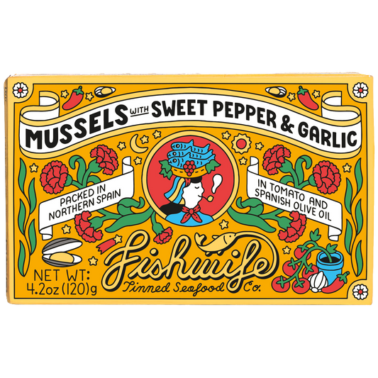 Fishwife Mussels with Sweet Pepper & Garlic, Spain