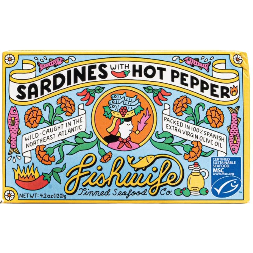 Fishwife Sardines with Hot Pepper, United Kingdom