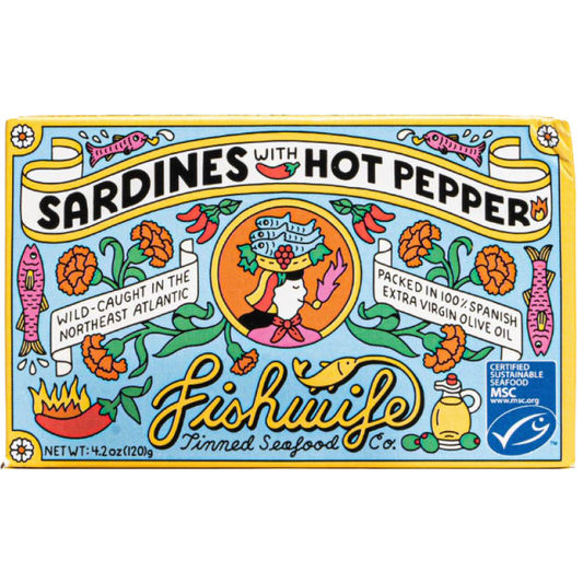 Fishwife Sardines with Hot Pepper, United Kingdom