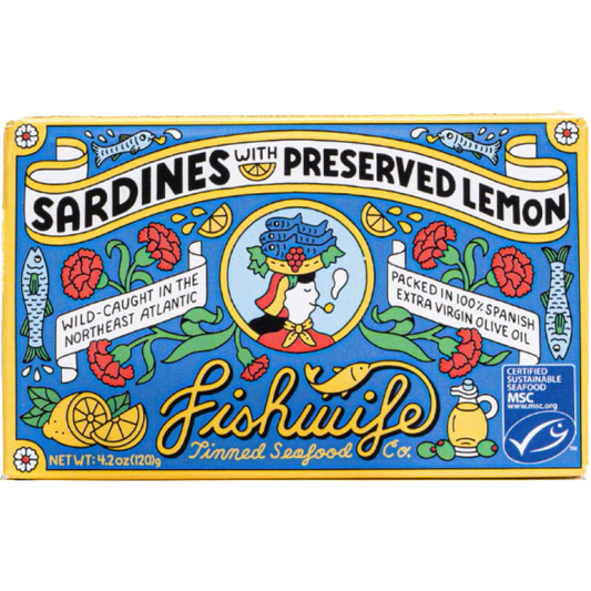 Fishwife Sardines with Preserved Lemon, Spain