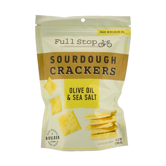 Full Stop Bakery Olive Oil & Sea Salt Sourdough Crackers, Colorado