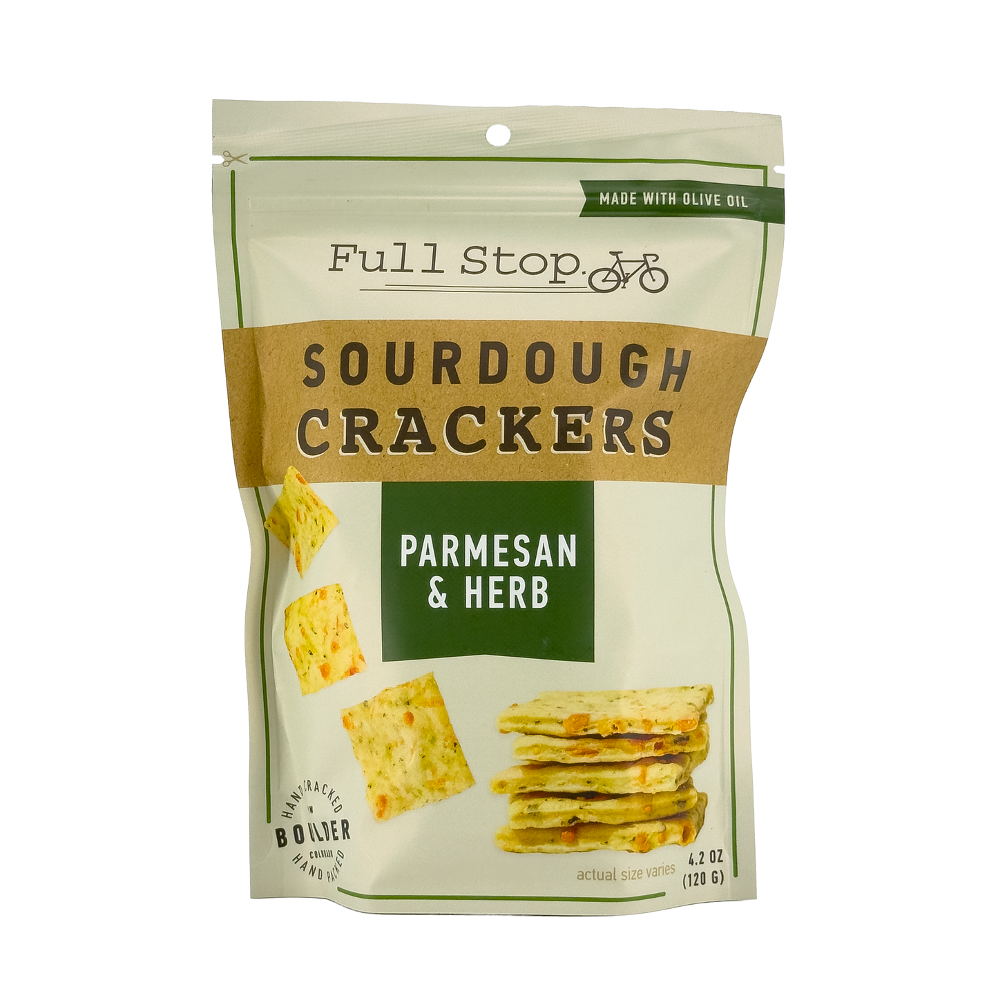 Full Stop Bakery Parmesan & Herb Sourdough Crackers, Colorado
