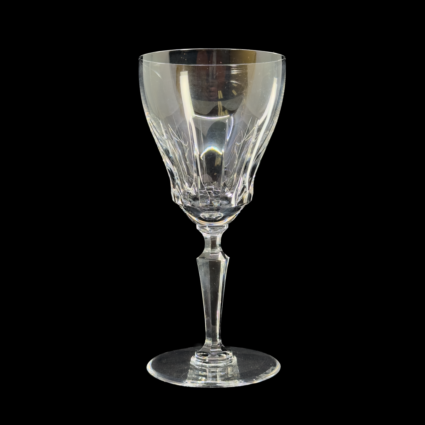Goethe Millet Crystal Water Goblet by Val St. Lambert