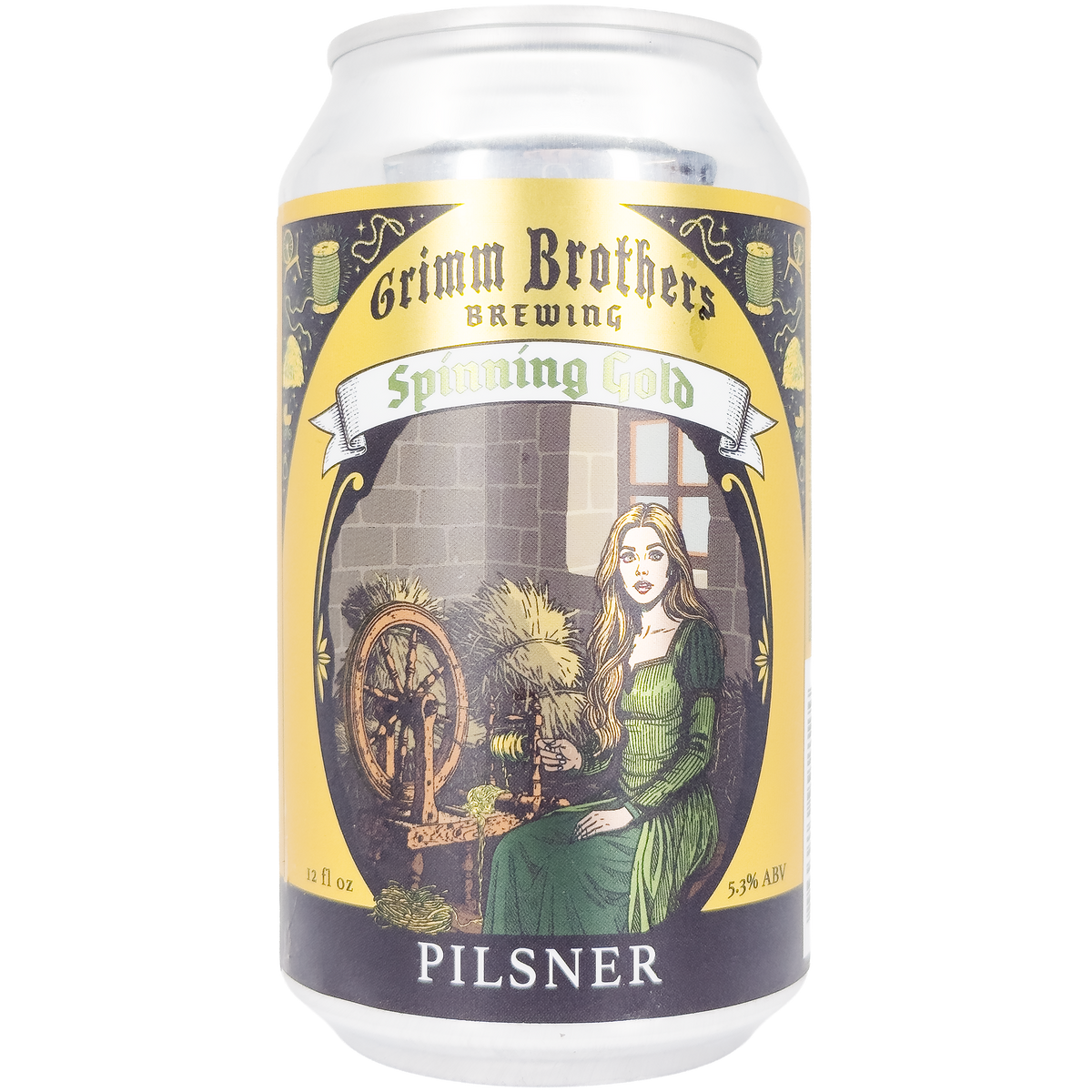Grimm Brothers Brewing 'Spinning Gold' Pilsner Beer, Colorado
