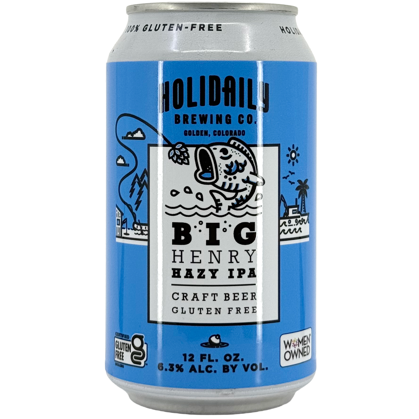 Holidaily Brewing Co. 'Big Henry' Hazy IPA Beer, Colorado, USA