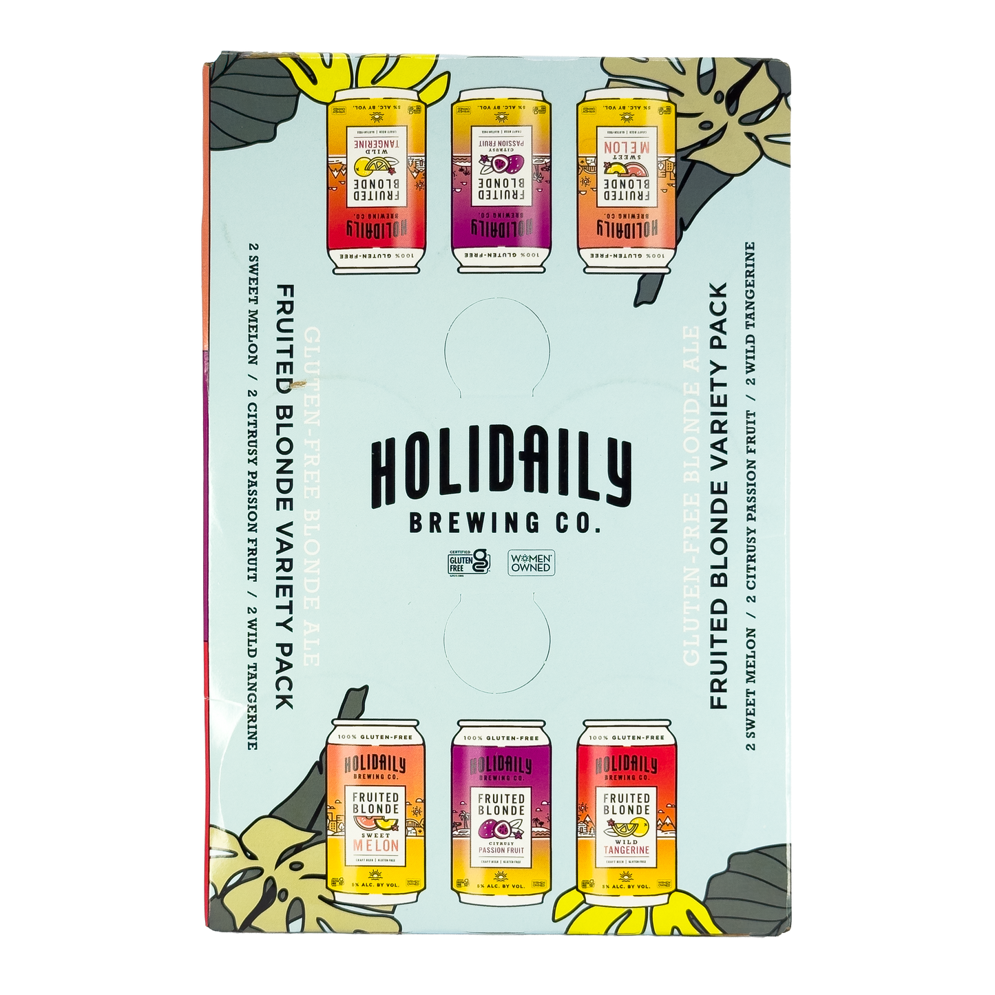 Holidaily Brewing Co. Fruited Blonde Beer Variety Pack, Colorado