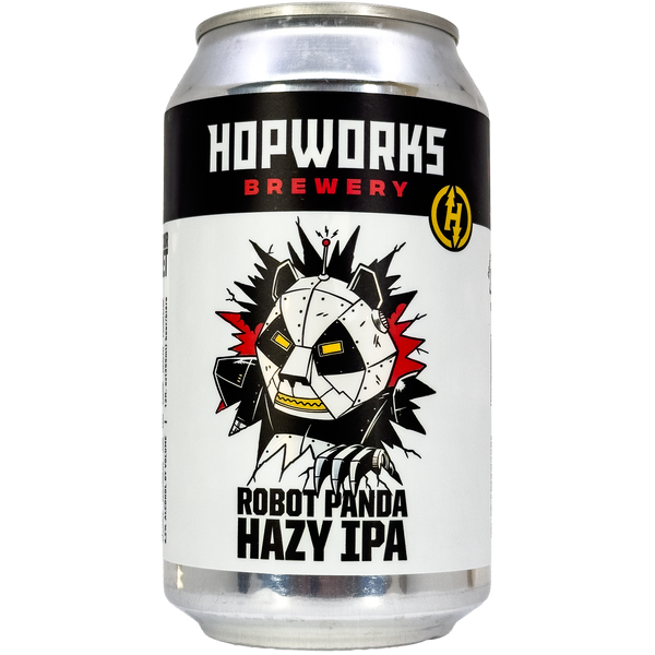 Hopworks Urban Brewery HUB 'Robot Panda' Hazy IPA Beer, Oregon
