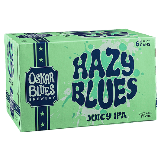 Oskar Blues Brewery 'Hazy Blues' Juicy IPA Beer, Colorado, USA