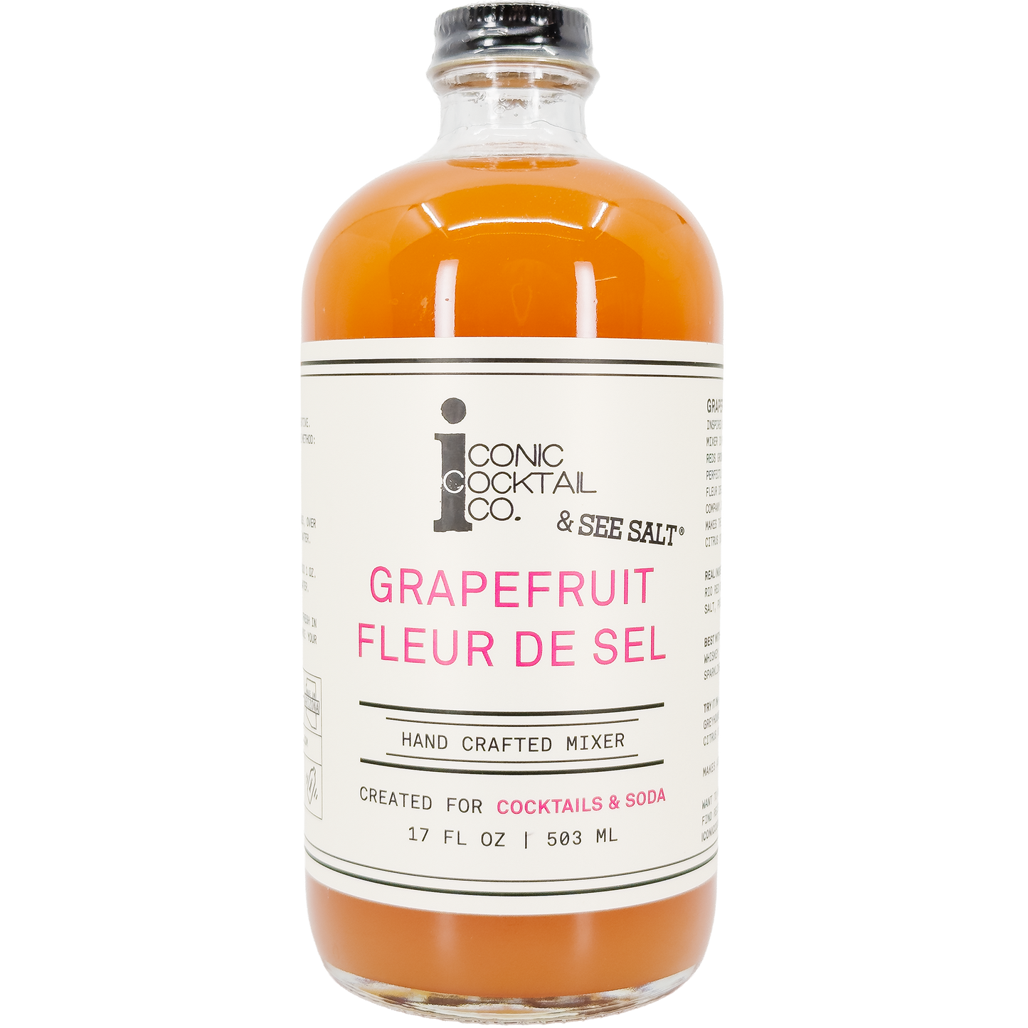 Iconic Cocktail Co. Grapefruit Fleur de Sel Cocktail Mixer, Arizona