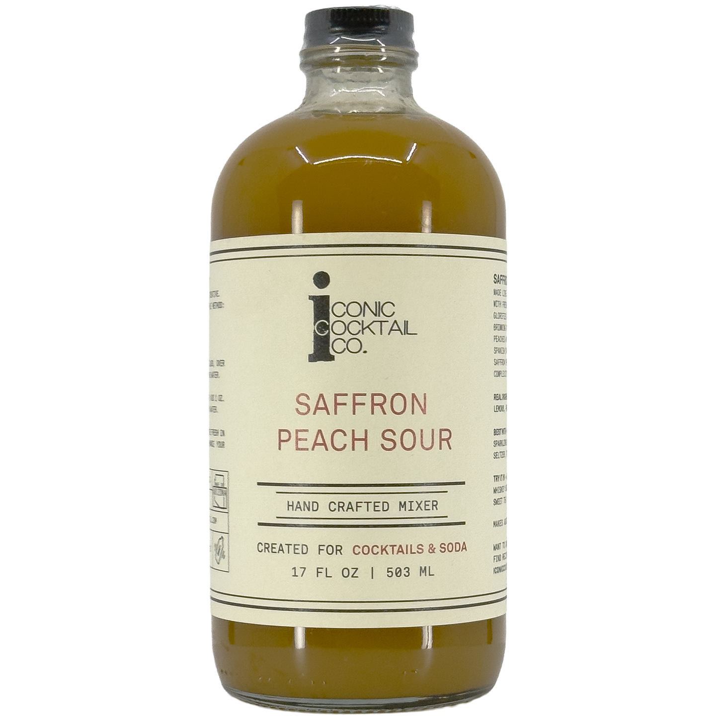 Iconic Cocktail Co. Saffron Peach Handcrafted Cocktail Mixer, Arizona