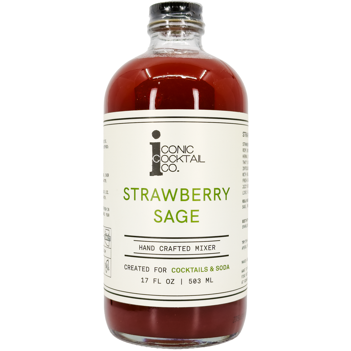 Iconic Cocktail Co. Strawberry Sage Cocktail Mixer