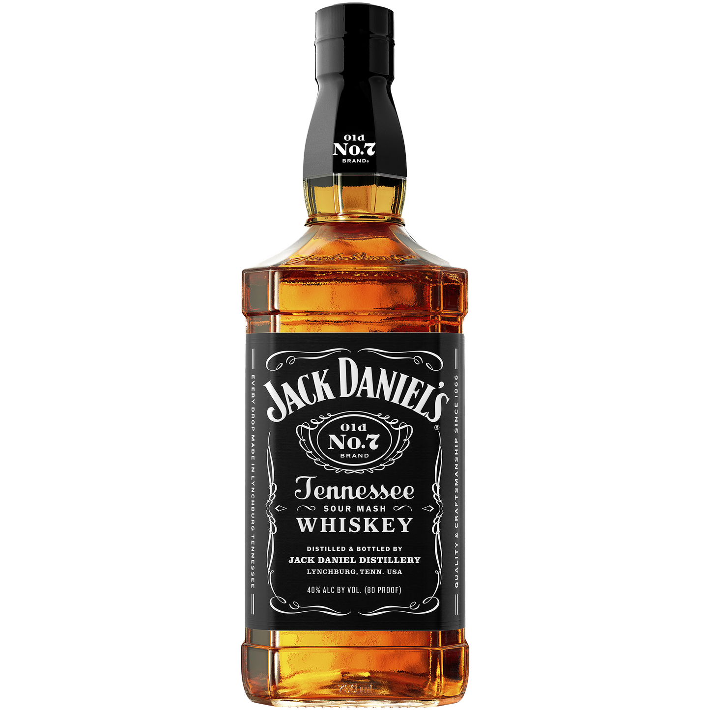 Jack Daniel's 'Old No.7' Brand Black Label Sour Mash Whiskey, Tennessee