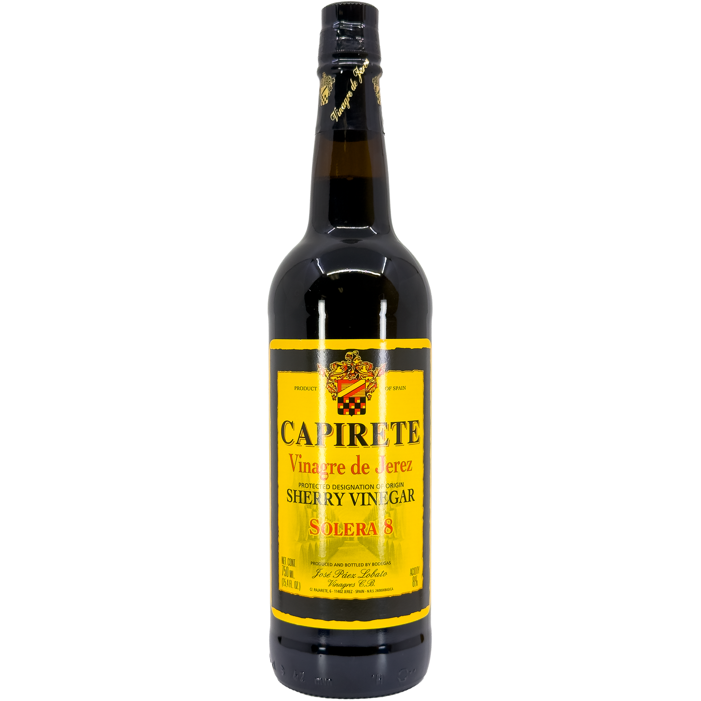 Jose Paez Lobato 'Capirete' 8 year Solera Sherry Vinegar, Spain