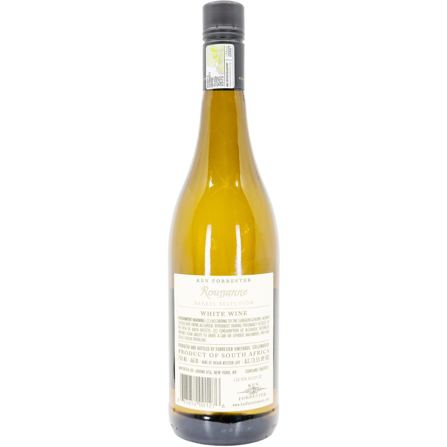 Ken Forrester 'Barrel Selection' Roussanne, Stellenbosch, South Africa