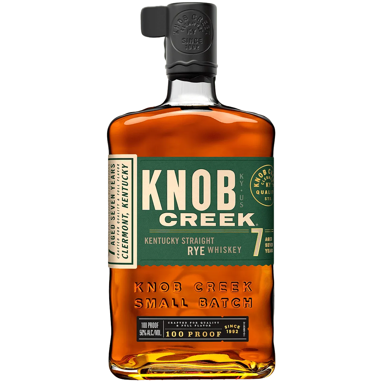 Knob Creek 7 Year Old Straight Rye Whiskey, Kentucky