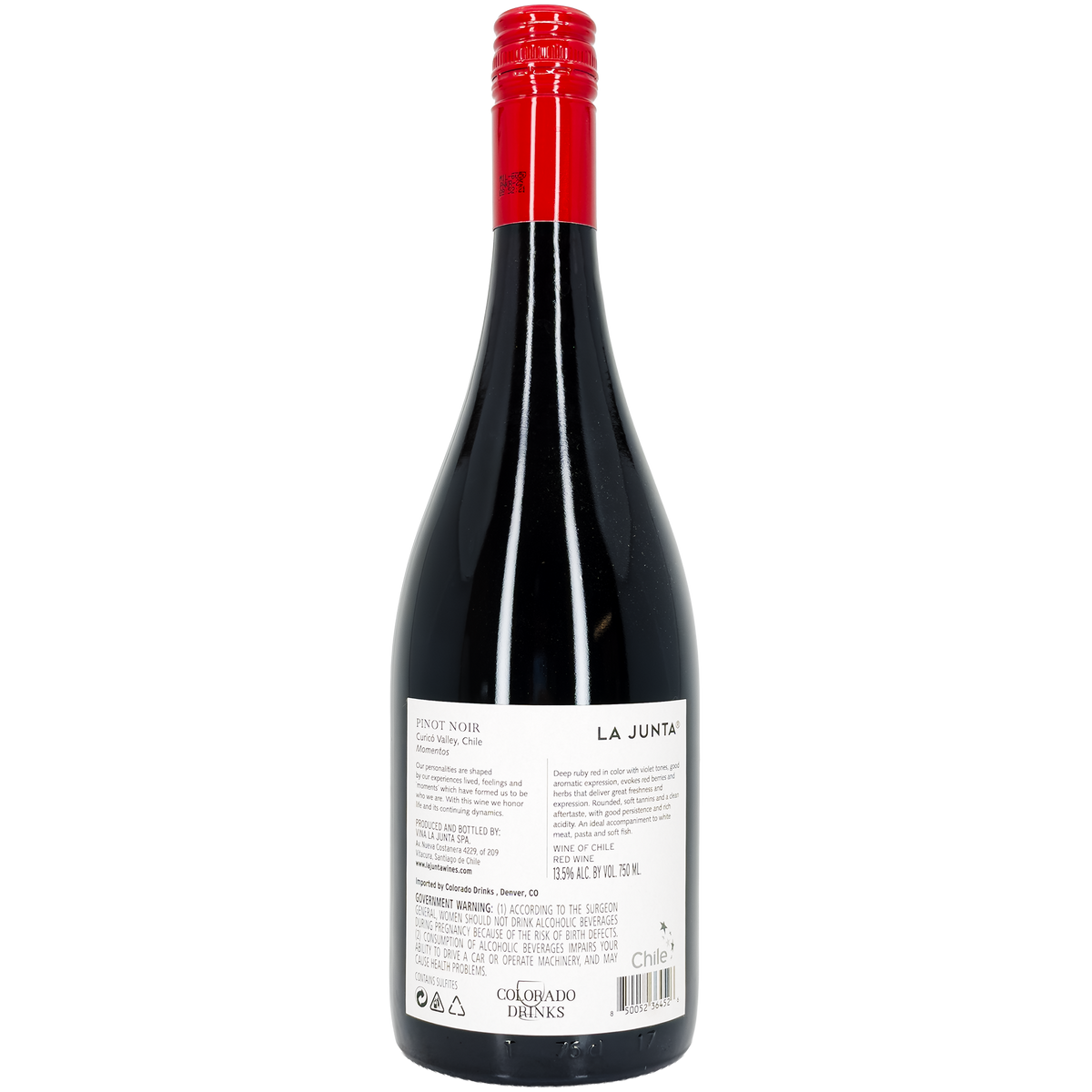 La Junta 'Momentos' Reserva Pinot Noir, Maule Valley, Chile