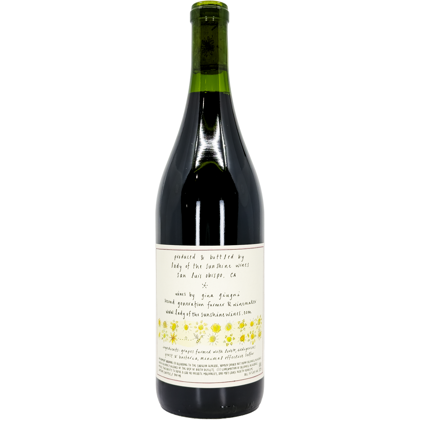 Lady of the Sunshine 'Mountain Meadow Vineyard' Pinot Noir, SLO Coast, California