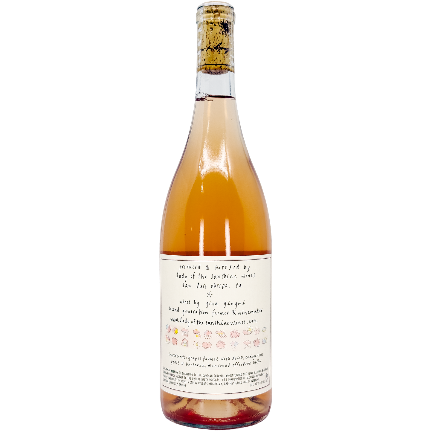 Lady of the Sunshine Pinot Noir - Sauvignon Blanc Rose, Edna Valley, California