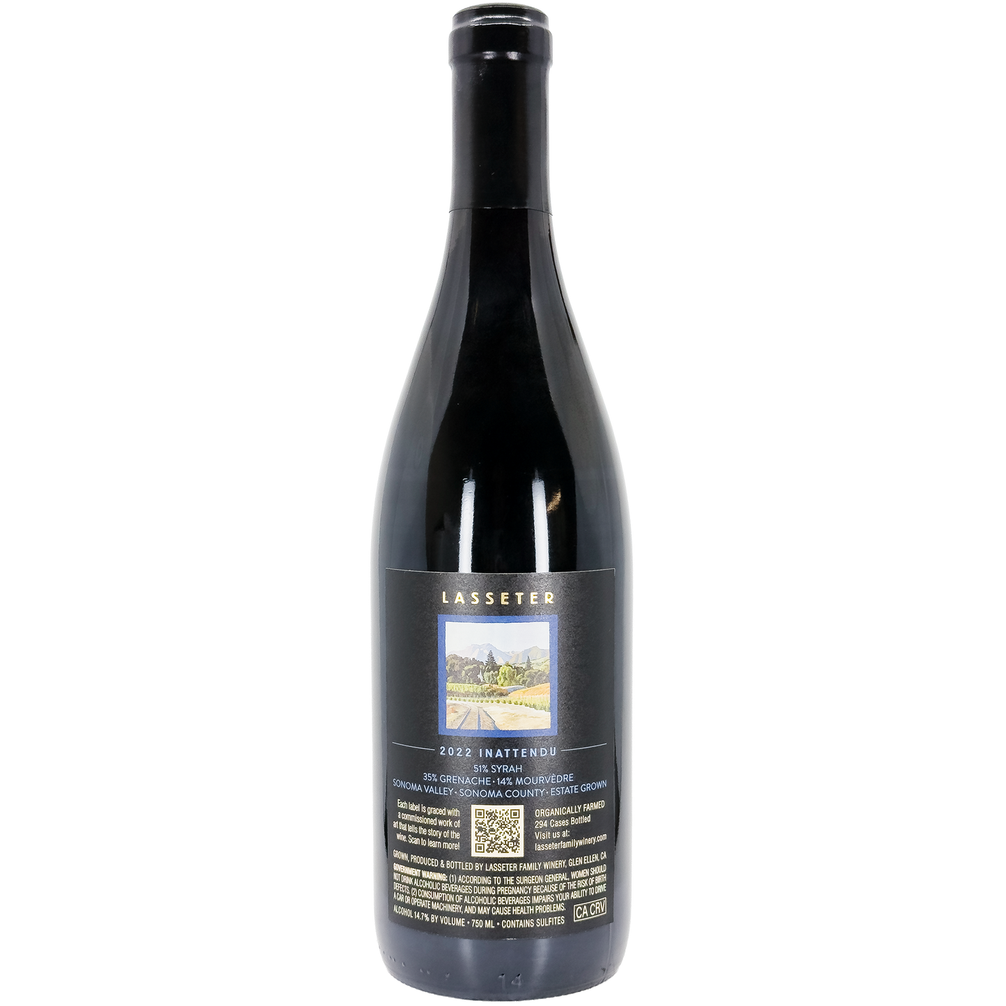 Lasseter Family Winery 'Inattendu' Red Blend, Sonoma Valley, California
