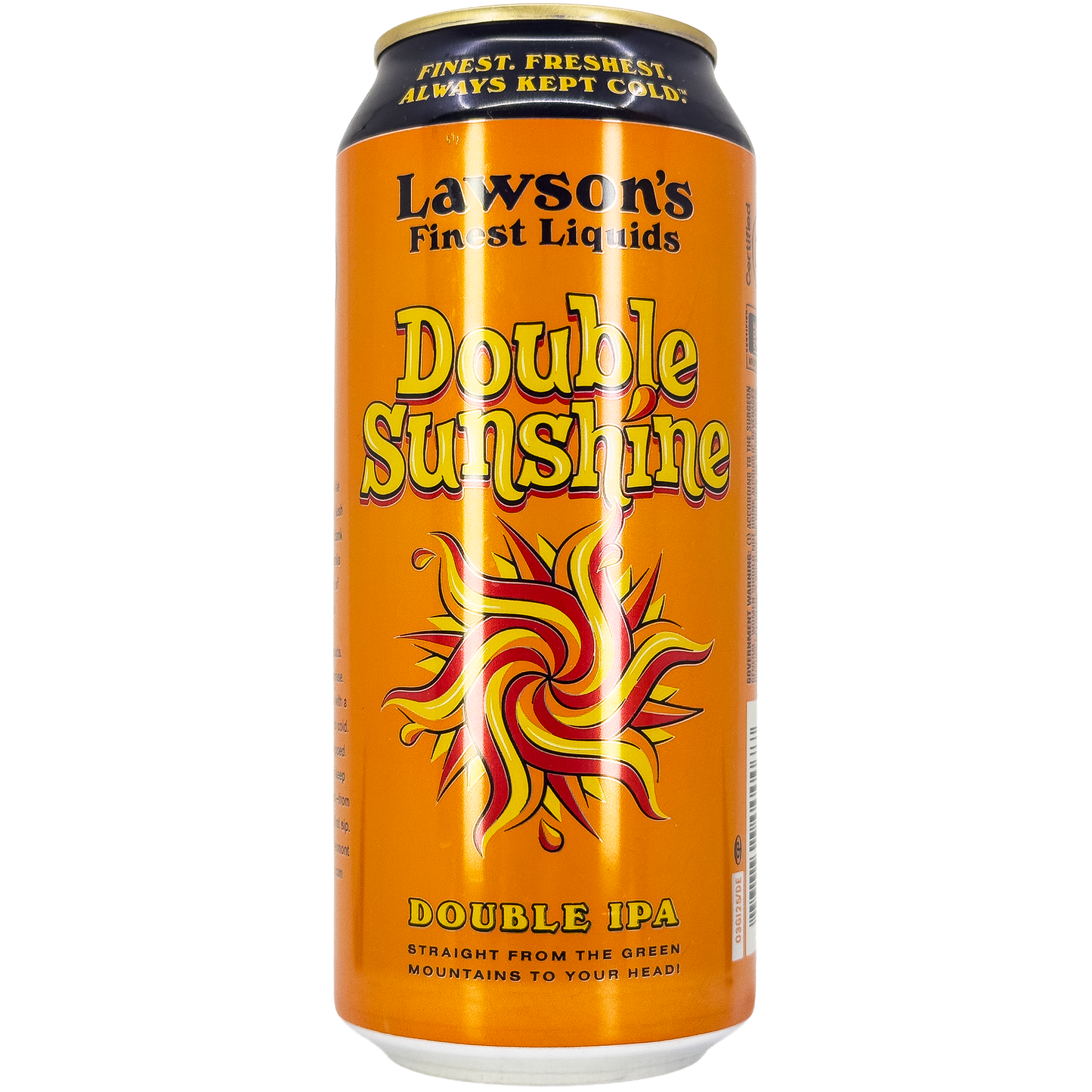 Lawson's Finest Liquids 'Double Sunshine' Double IPA Beer, Vermont
