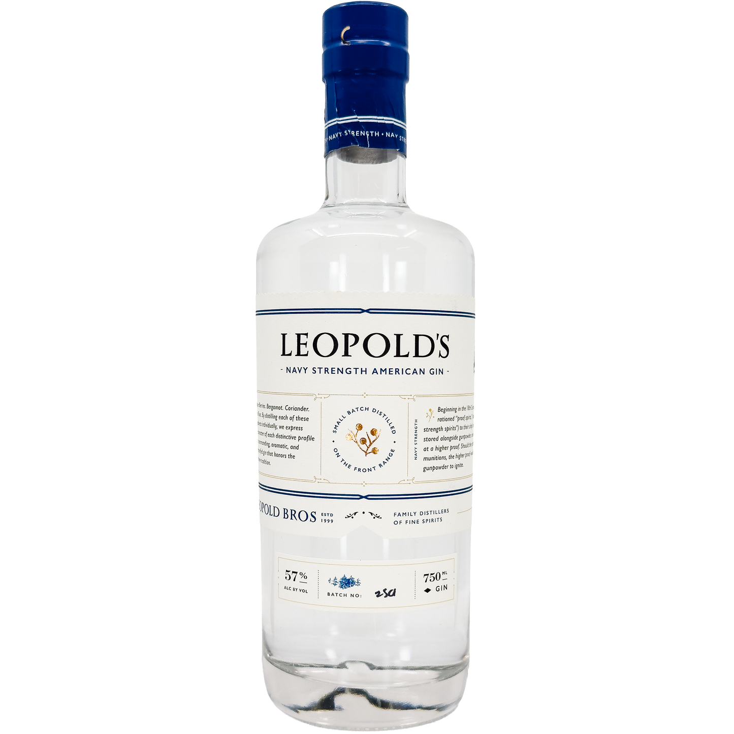 Leopold Bros. Navy Strength American Small Batch Gin, Colorado