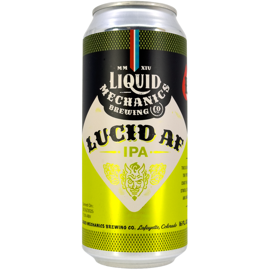 Liquid Mechanics Brewing Co. 'Lucid AF' IPA Beer, Colorado