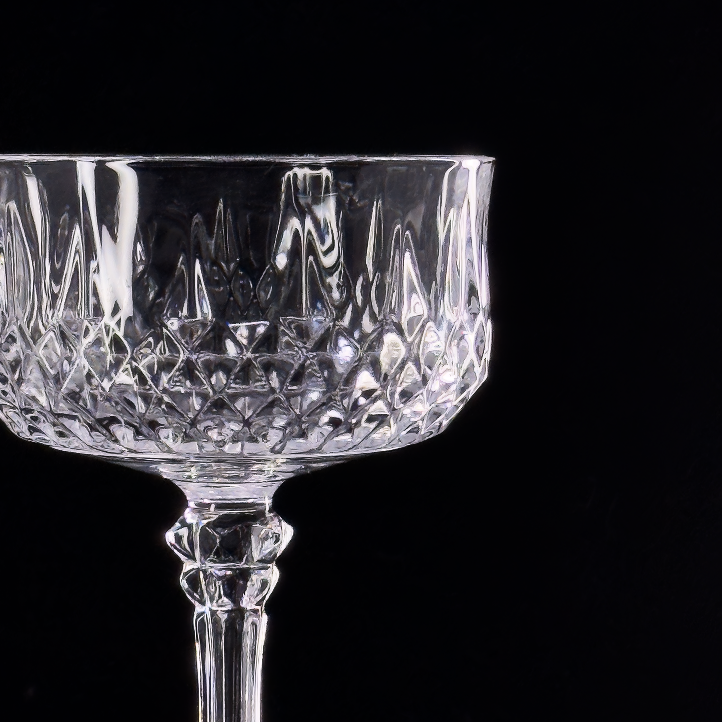 Longchamp Clear Champagne Coupe by Cristal d'Arques - Durand