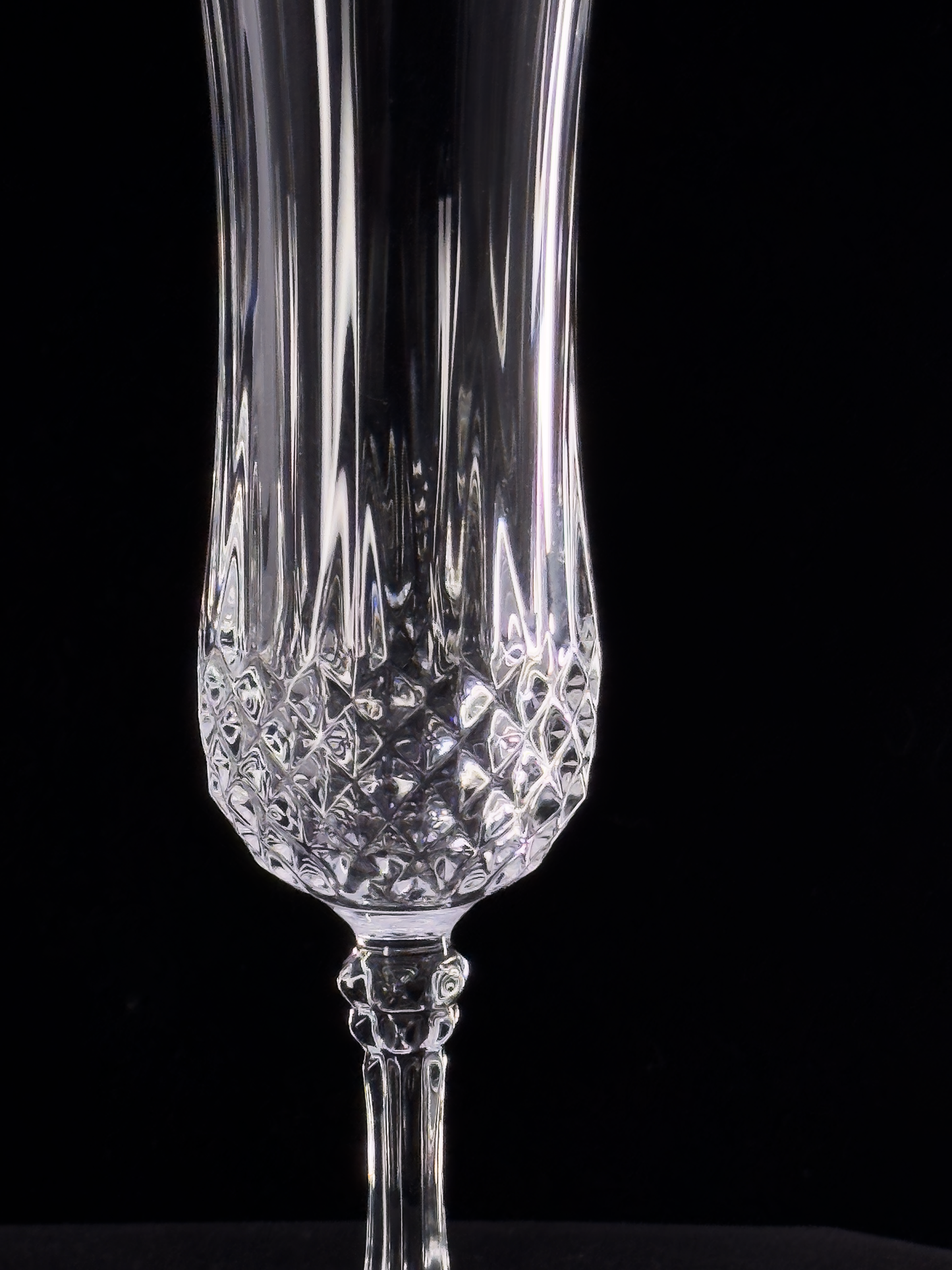 Longchamp Clear Champagne Flute by Cristal d'Arques-Durand