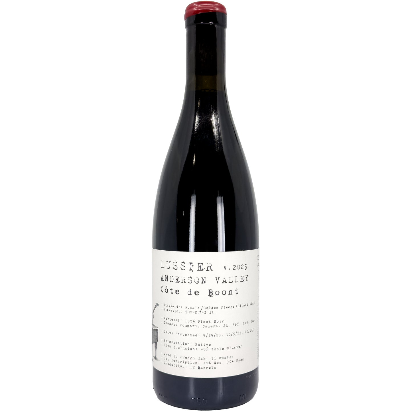 Lussier 'Cote de Boont' Pinot Noir, Anderson Valley, California