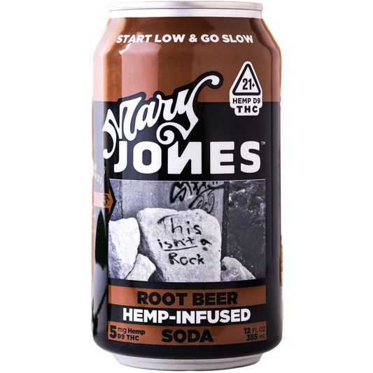 Mary Jones Root Beer Hemp Infused Soda, USA