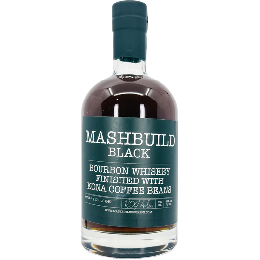MashBuild Black Kona Coffee Beans Finished Bourbon Whiskey, Colorado