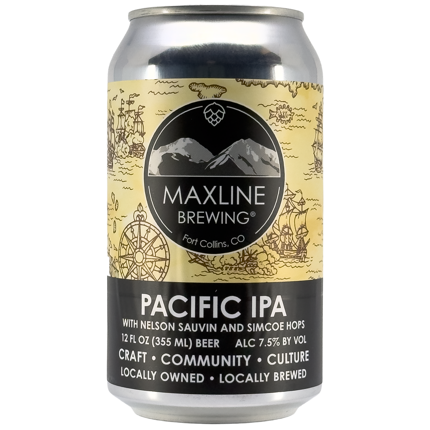 Maxline Brewing Pacific IPA Beer, Colorado