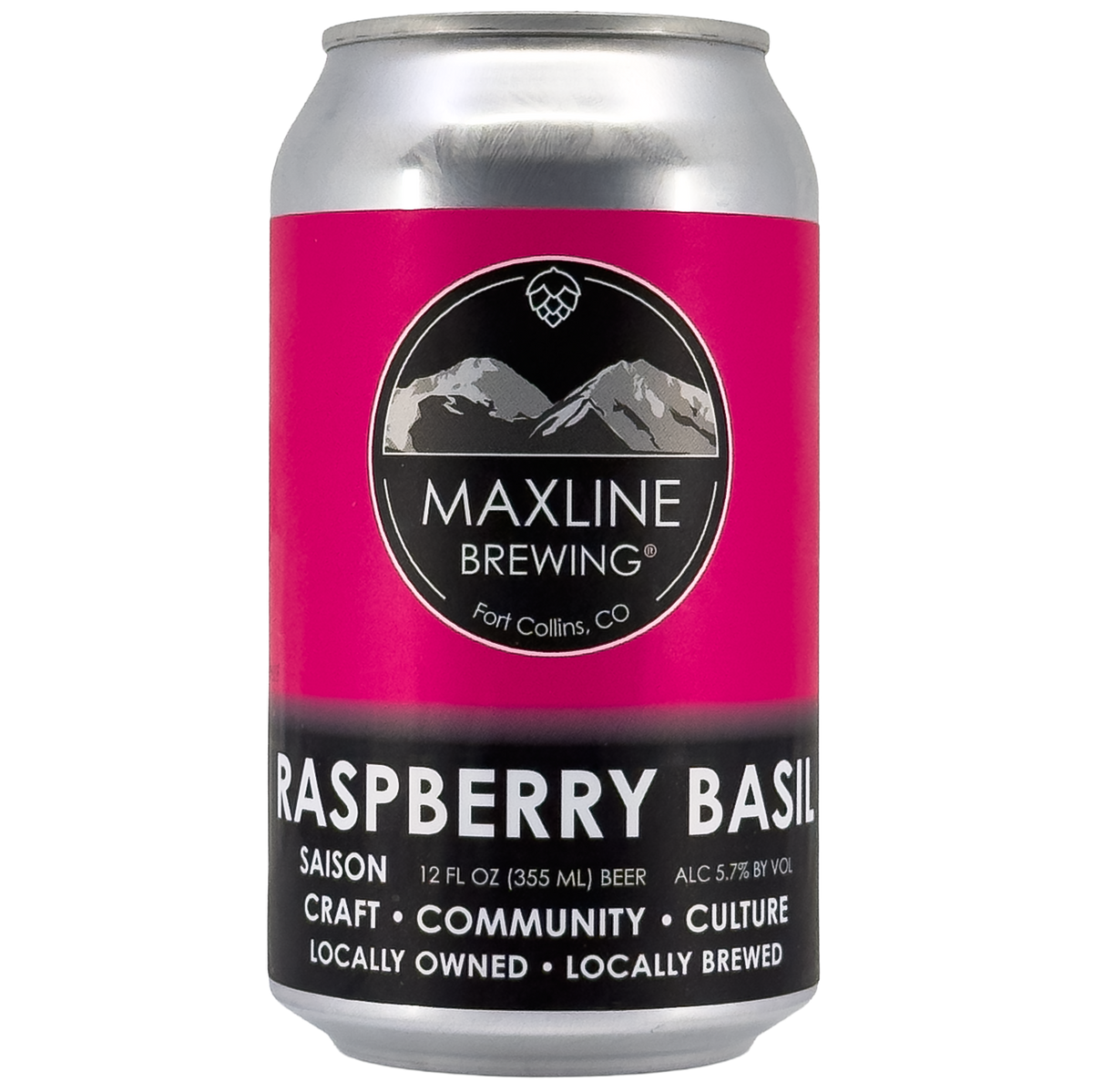 Maxline Brewing Raspberry Basil Saison Beer, Colorado