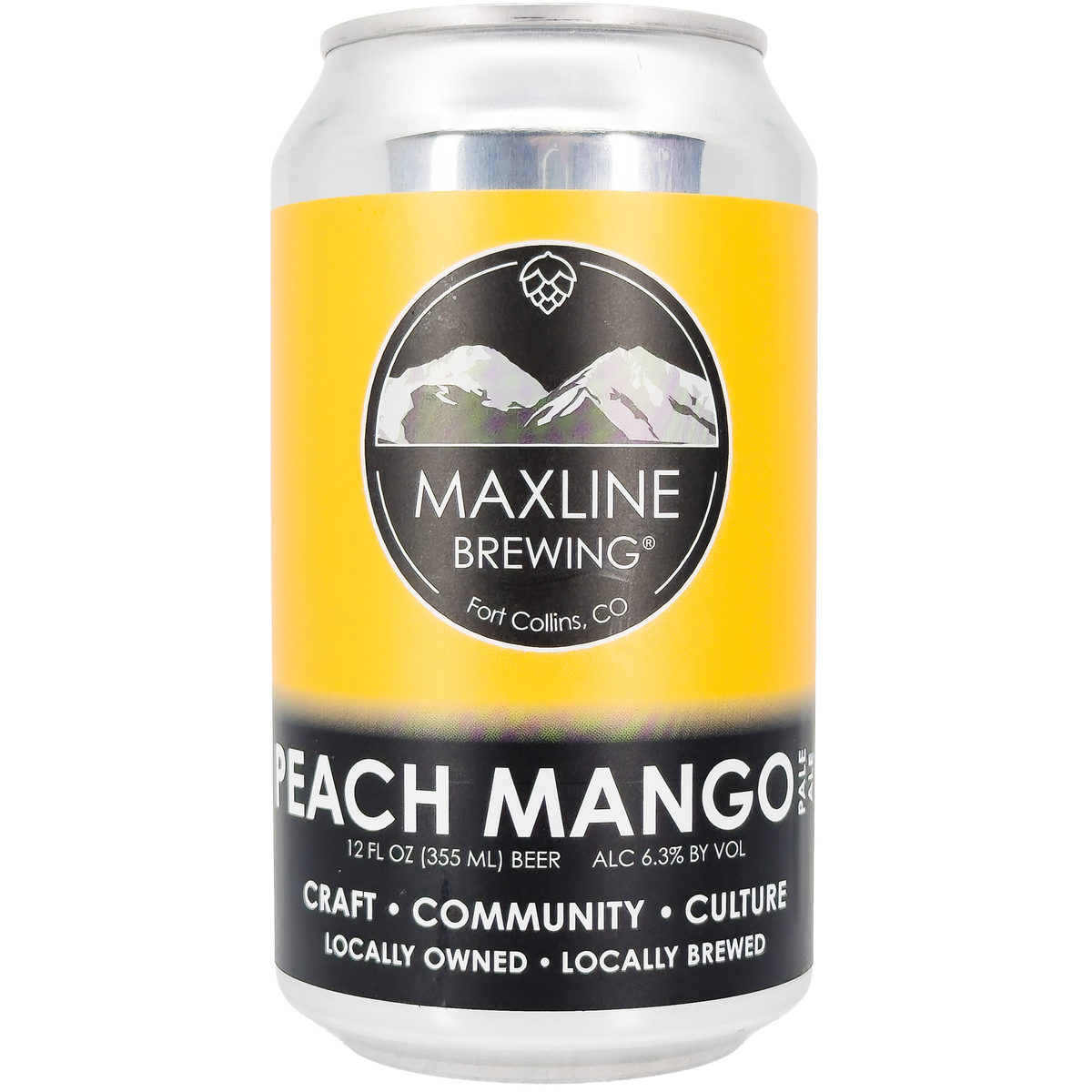 Maxline Brewing Peach Mango Pale Ale Beer, Colorado