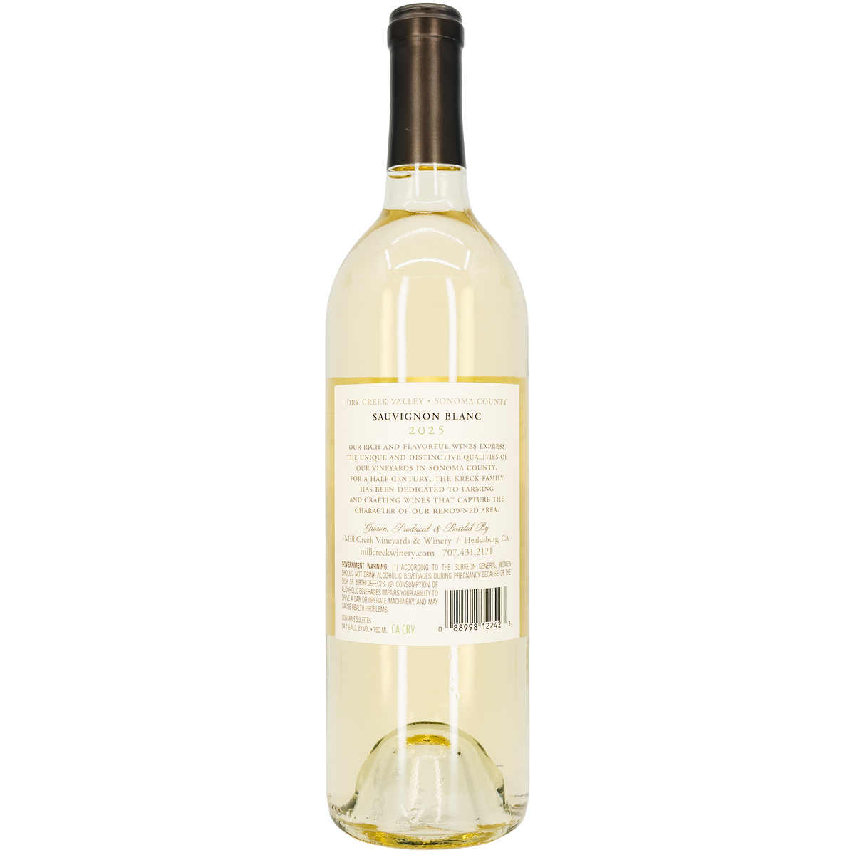 Mill Creek Vineyards & Winery Sauvignon Blanc, Dry Creek Valley, California