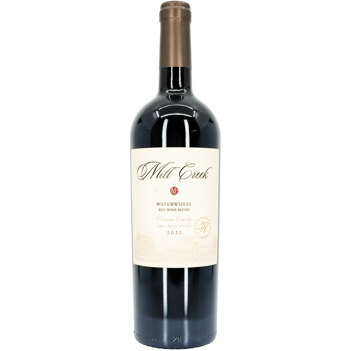 Mill Creek Vineyards & Winery Waterwheel Red, Dry Creek Valley, California