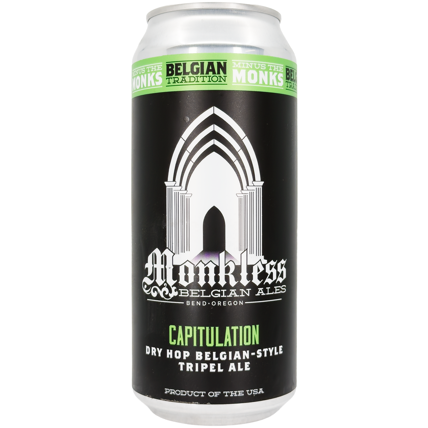 Monkless Belgian Ales 'Capitulation' Tripel Ale Beer, Oregon