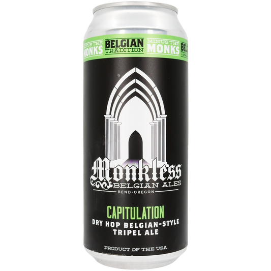 Monkless Belgian Ales 'Capitulation' Tripel Ale Beer, Oregon
