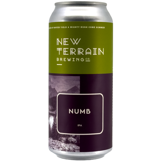 New Terrain Brewing 'Numb' West Coast IPA Beer, Colorado