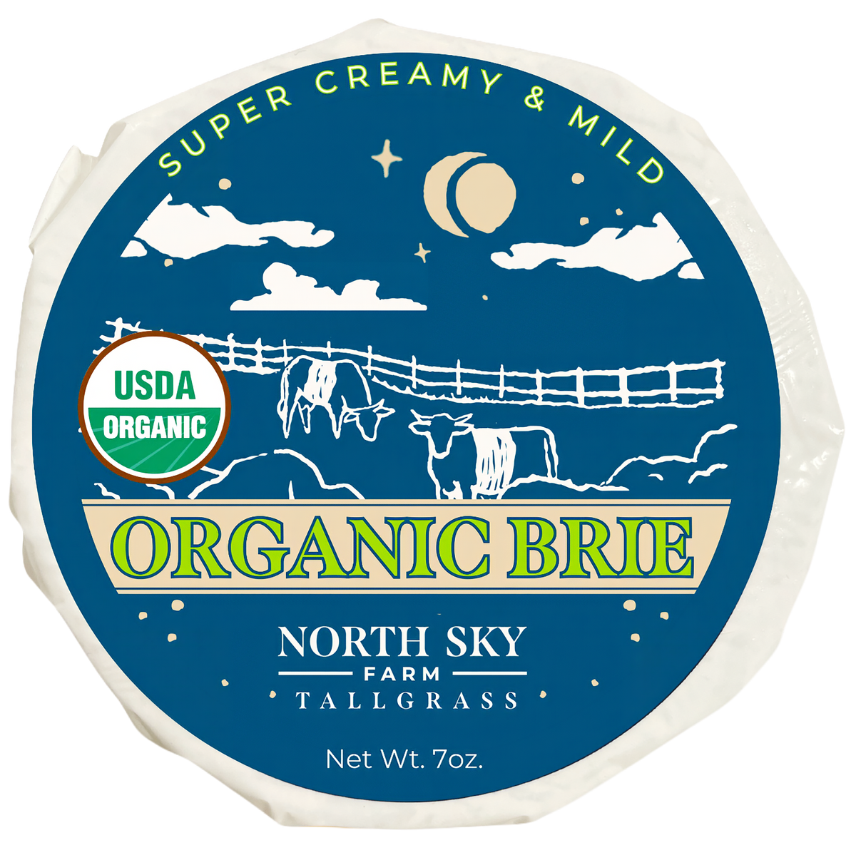 North Sky Farm ‘Tallgrass’ Organic Brie, Illinois