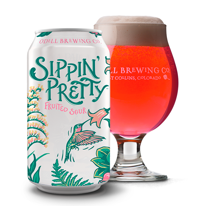Odell Brewing Co. Sippin' Pretty Fruited Sour Ale Beer, Colorado, USA