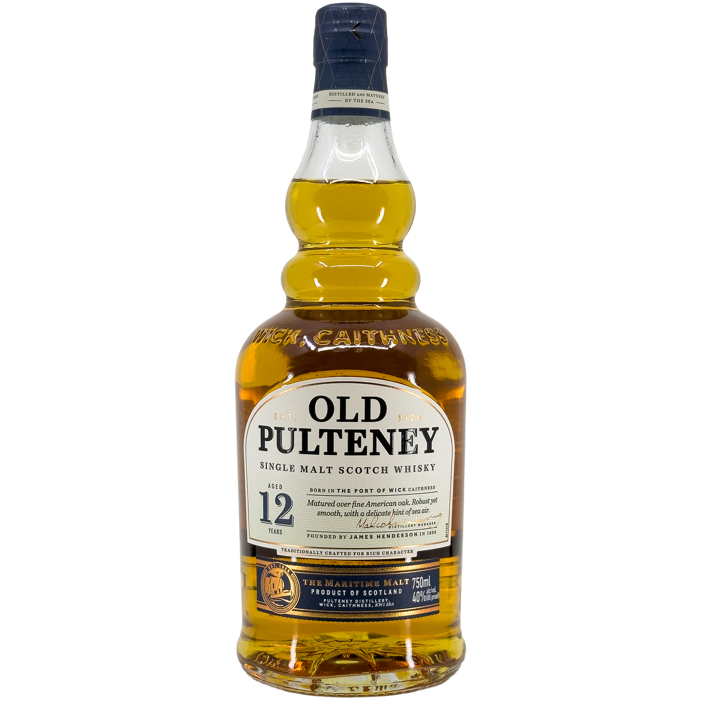 Old Pulteney 12 Year Old Single Malt Scotch Whisky, Highlands, Scotland