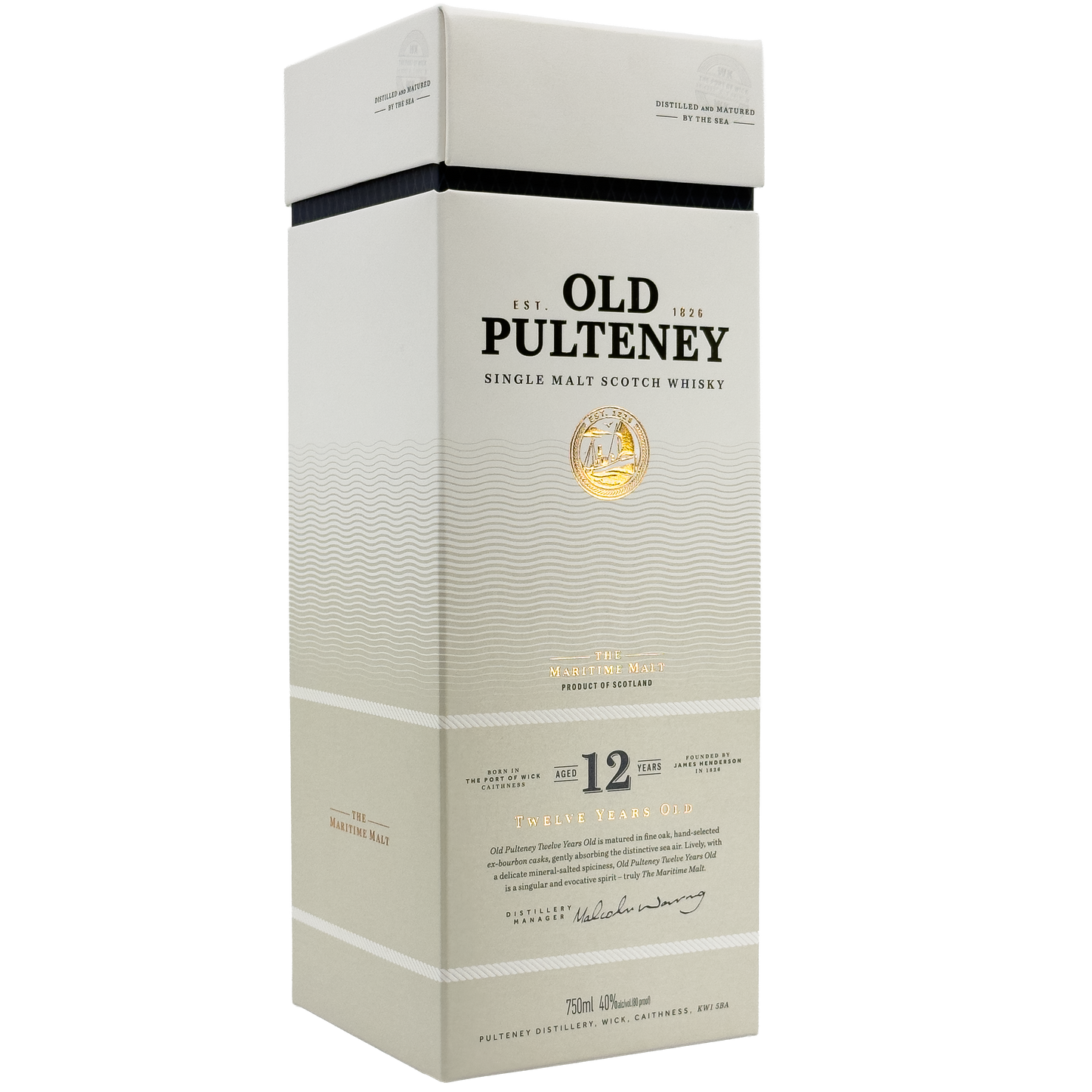 Old Pulteney 12 Year Old Single Malt Scotch Whisky, Highlands, Scotland
