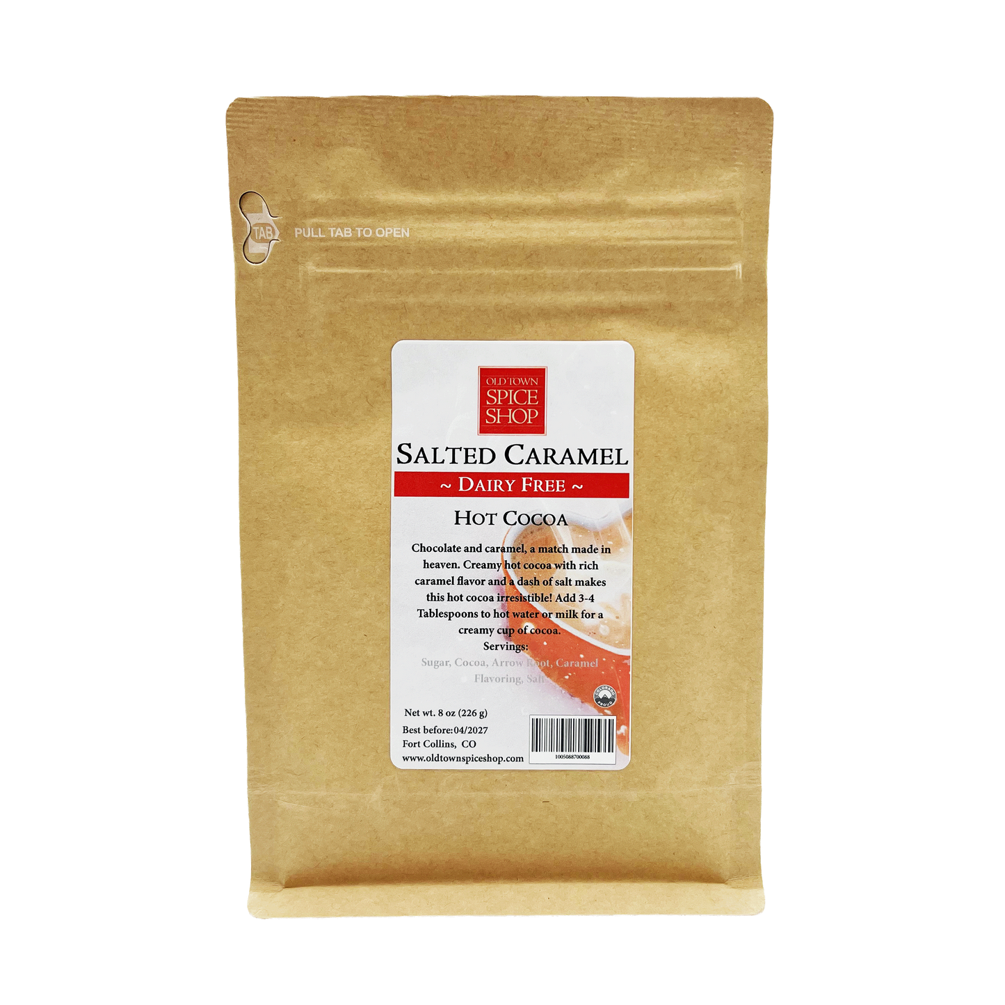 Old Town Spice Shop Dairy-Free Salted Caramel Hot Cocoa, Colorado