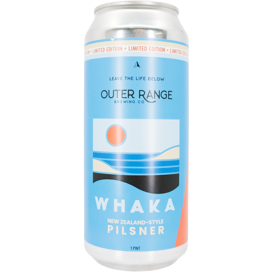 Outer Range Brewing 'Whaka' New Zealand Pilsner Beer, Colorado